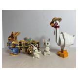 Easter Decor bunny has a repaired ear