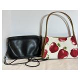 Leather Purse & Apple Hand Bag