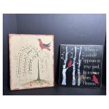 Moine Well Stencil & 11"x11" Wall Hanging