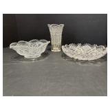 Crystal Bowls & Vase