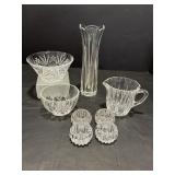 Vintage Mikasa Bud Vase, Salt Cellars & Misc