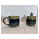 Over Sized Pottery Cream & Sugar Set