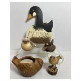 Ceramic Bird Candle Holder & Misc