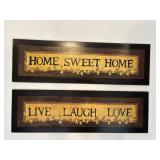 31"x10" Home Sweet Home & Other Wall Decor