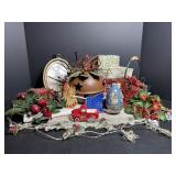 Large Metal Bell, Truck, Christmas Decor & Misc