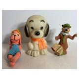Vintage Dog Bank, Yogi Bear Figurine & Misc.