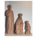 Vintage Foam filled Plaster Nativity Figures