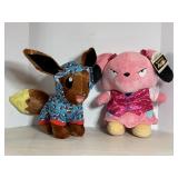 Build-a-bear  "pokeman" stuffed animals "snubbull.