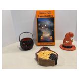 (6) Witch Luminaries and Halloween Memorabilia