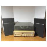 Sears AM/FM Stereo System with 2 misc speakers