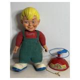 Vtg Beany Doll & Vtg Beany Copter Hat.