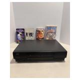 RCA VHS HI-FI Stereo 4-head video system & tapes