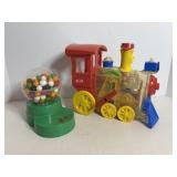 Vtg Windup Train Engine - with slight damage &...