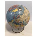 Lg Vintage World Globe on Stand