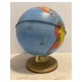 Small Metal World Globe-has a few dents