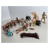 Vtg Plastic Cowboys & Indians