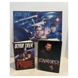 Vtg Star Trek poster 17.5" x 12" with books