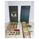 Vintage Monopoly, WWI Composite Sawdust Tokens,
