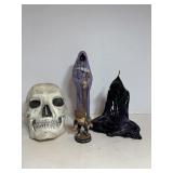 1998 Wolfman figure & Skull & Candle & grim ...