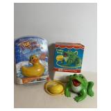 Vintage Frisky Frog & I Love my Duckie