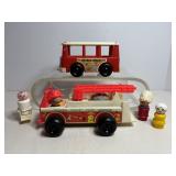 Vtg Fisher Price Fire Engine 1968 & Fisher Price..