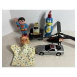 Puppet, Superman Squeaky Toy, Wood Woodpecker...