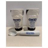 Ceramic Oreo Milk Shake glasses with ice cream...