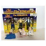 Three Stooges Bendables with real Hair & Finger
