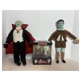 Funko Grandpa & Eddie Munster Wobbler &Plush Dolls