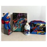 Superman Soft Lunchbox, Thermos, Puzzle & Bubble