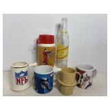 Thermos, Cups & Dads Rootbeer Bottle