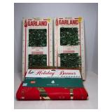 Vintage Garland & Noel Door Decor