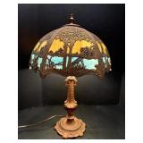 Art Nouveau Slag Glass