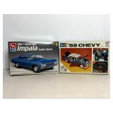 Revell 55 Chevy Kit & Ertl 67 Impala SS 8207 1:25