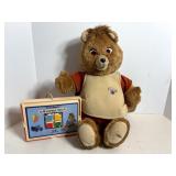 Vintage Teddy Ruxpan Talking Bear missing cover