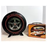 Hot Wheels Lunch Box with Thermos & Car Case
