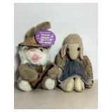 Stuffed Bunny & Lamb