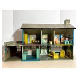 Vintage Marxtin Litho Doll House & Furniture