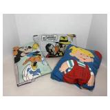 Vintage Twin Dick Tracy Fitted , Minnie Mouse Flat