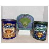 Vintage Milkyway, Snickers & Ball Park Tins
