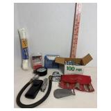 Automotive compression tester, padlock, knife,...