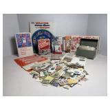 Stamps & woven basket