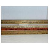 Vtg Yard sticks & 48" stick - Burton Motors Sales.