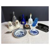 Vtg Bells, Kennedy salt & pepper shakers, & misc