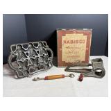 Vtg Nabisco tin 7.25"W 7.75"D x 8.75"H, Mouli ...