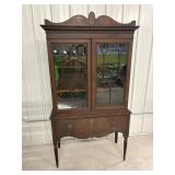Federal Style Mahogany display cabinet 37"x 17"...