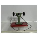 Vtg Mamod toy grinder/sander 3"H