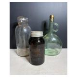 Vtg Jars 7.5", 10.5" & 11"H