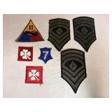 Vtg U.S. Army Military patches, misc patches