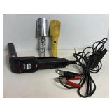 Vtg Timing light & oil can spouts